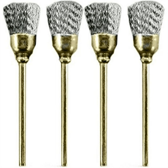 2 Steel Wire Cup Brushes Gunsmith Polish Rotary Tools
