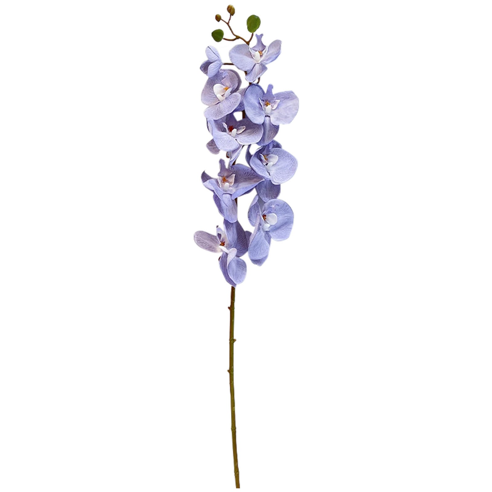 2 Stems Lavender Silk Stem Artificial Orchid Flowers For DIY Wedding ...