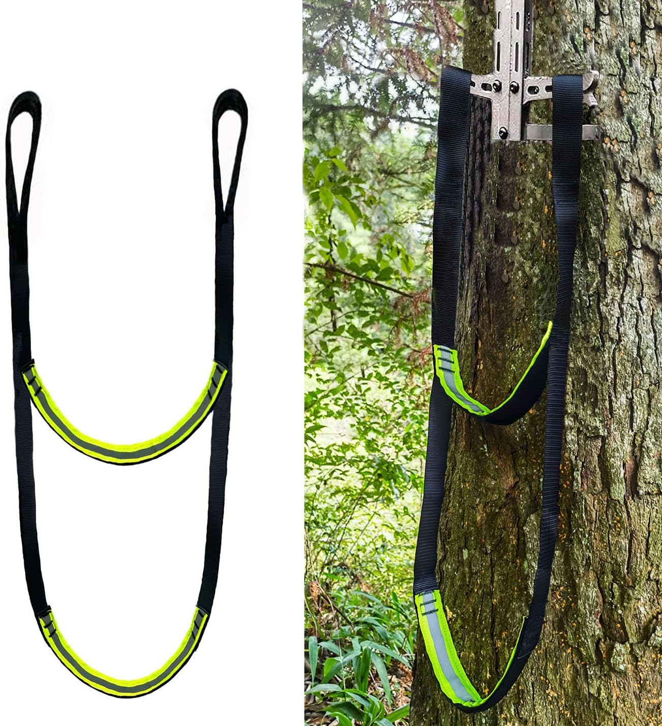 2Step Climbing Stick Aider Tree Stand Steps with Reflective bing