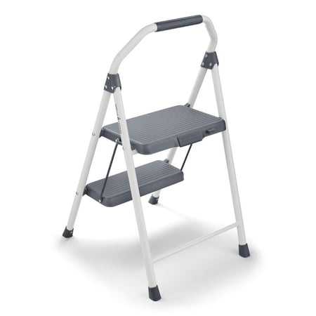 2-Step Compact Steel Step Stool, 225 Lbs. Load Capacity Type II Duty Rating