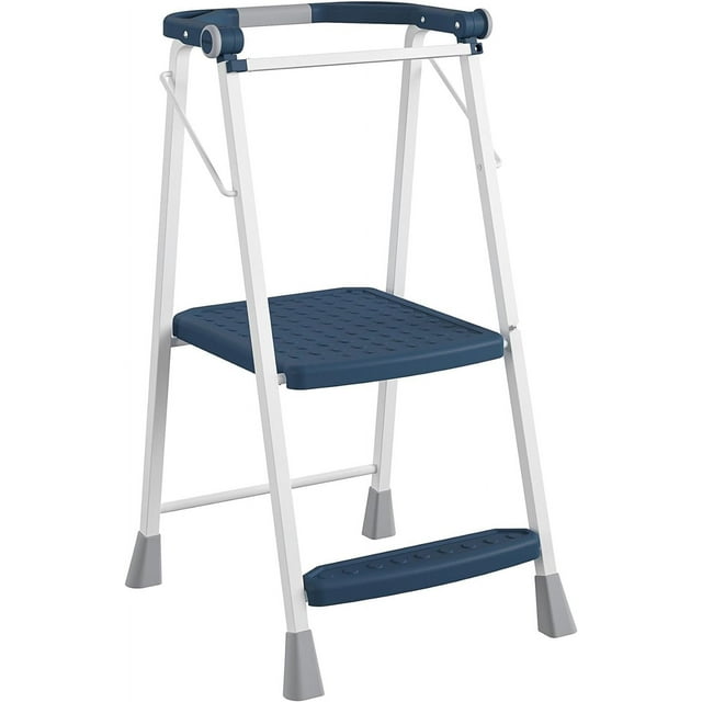 2-Step Kitchen Stepper™ Adult Folding Step Stool, Kids Folding (Steel/Resin)
