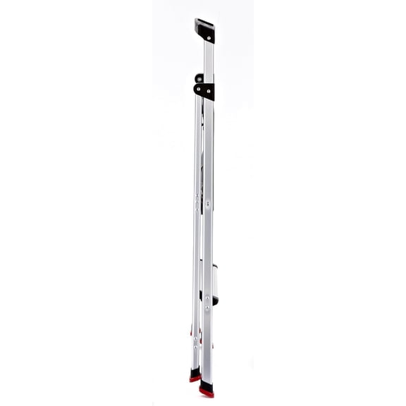 2-Step Ladder Aluminum Lightweight Folding Step Stool with Project Top Silver