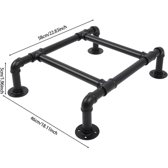 2-Step Ladder Bunk Bed Floor Standing Wall-Mounted Metal Step Stool for RV Dormitory Children Bedroom Black