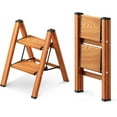 thumbnail image 1 of 2 Step Ladder, Folding Step Stool with Anti-Slip Wide Pedal, Aluminum Material Lightweight Yet Sturdy, 300 Lbs Load, Cute Modern Apperance for Indoor Household Spaces, 1 of 13