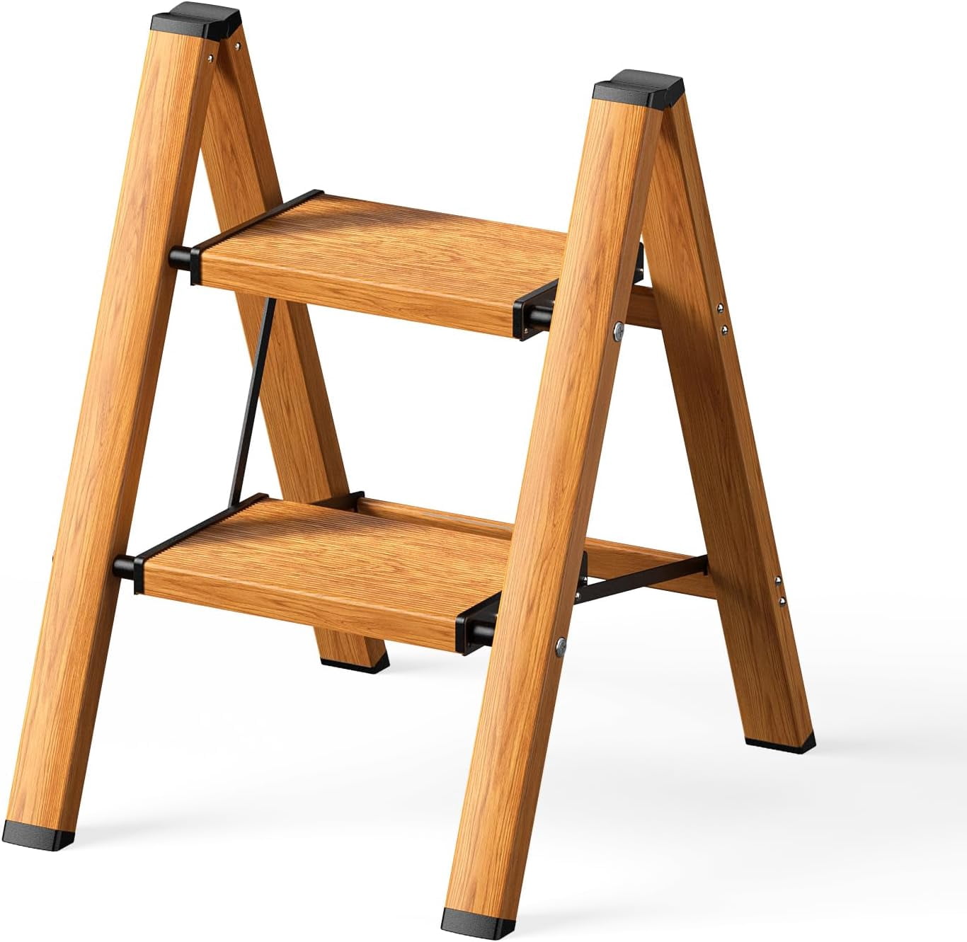 Wooden Step Stools For Adults, Portable Stepping Stool With Non-Slip - 14