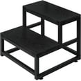 thumbnail image 1 of 2 Step Stool for Adults Kids, Heavy Duty Sturdy Steel Frame with Wooden Steps, Bedside Foot Stool with 500lbs Load Capacity, Non-Slip Step Stool for High Bed, 1 of 15