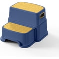 thumbnail image 1 of 2 Step Stool -Toddler Step Stool for Bathroom Sink-Dual Height 9.5" Non-Slip for Potty Training, Kitchen, Bedroom & Classroom (Blue), 1 of 17