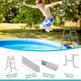thumbnail image 1 of 2 Steps Above Ground Pool Ladder 33In Wall Height 300Lbs Capacity Heavy Duty Steel Frame Non Slip Plastic Steps Swimming Pool Entry Exit Systems Safe Access Outdoor Backyard Durable Essential, 1 of 17