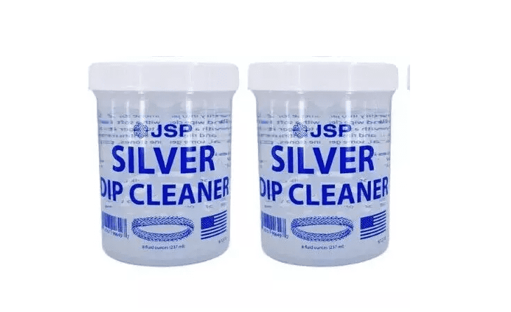 JSP 2 Sterling Silver Dip Cleaner Tarnish Remover 925 Jewelry Cleaning Solution 8oz