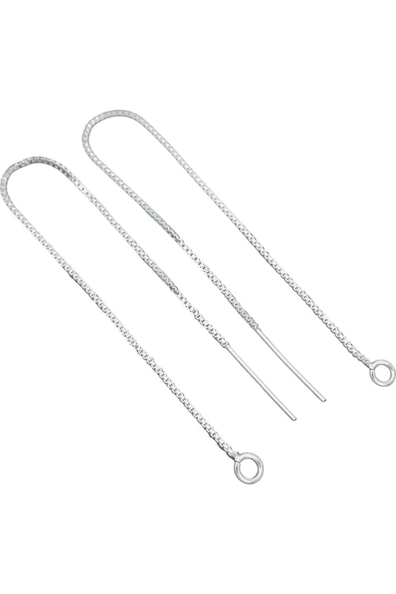 2 Sterling Silver Threader Earrings 5"
