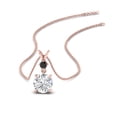 thumbnail image 1 of 2 Stone Round Solitaire Diamond Pendant - Fascinating Diamonds, 1 of 74