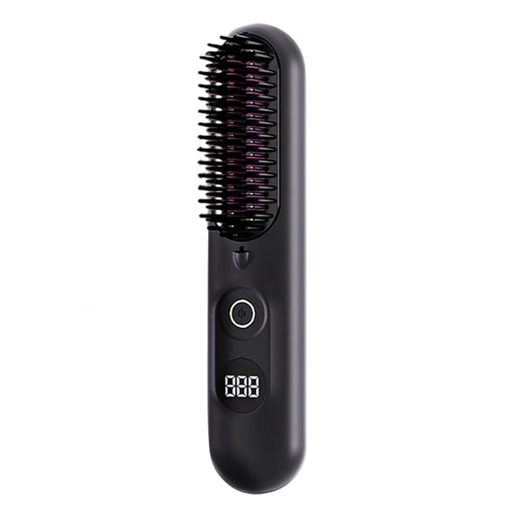 2. Straightening Brush with Double Ionic, 4 Heat Settings Portable Styling Tool for Smooth Hair