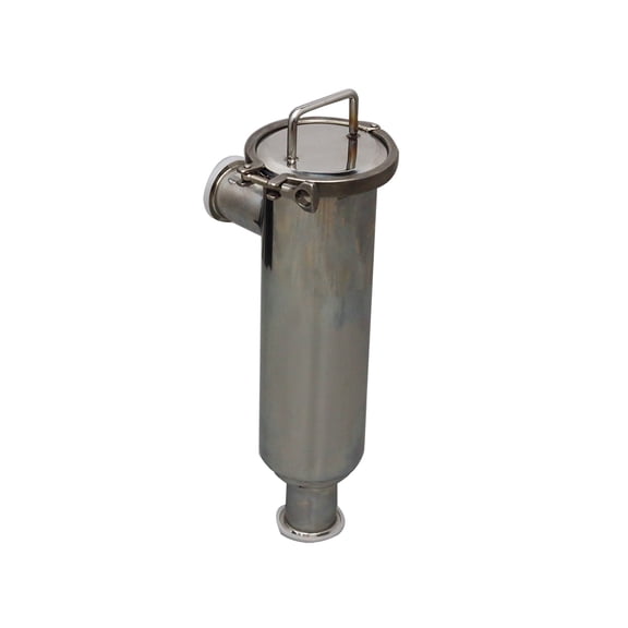 2" Strainer Quick Three Clamp Sanitary 304 Stainless Steel 100 Mesh L Type Filter