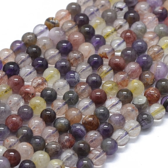 2 Strand Natural Auralite 23 Beads Strands Round 6mm Hole: 0.8mm 62pcs/Strand 15.75 inch(40cm)