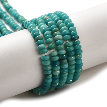 2 Strand Natural Dolomite Beads Strands with Opal Dyed Rondelle Turquoise 4x2mm Hole: 0.7mm 177pcs/strand 15.94''(40.5cm) Material: Natural Dolomite Opal