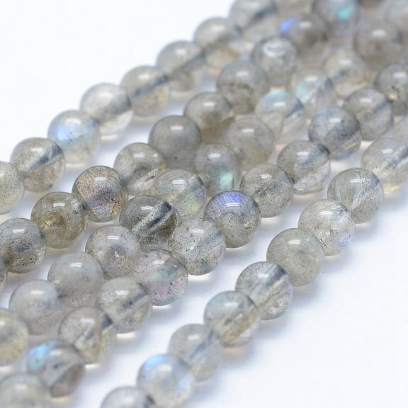 2 Strand Natural Labradorite Beads Strands Grade AB+ Round 4~4.5mm Hole: 1mm about 94pcs/strand 15.5 inch(39.5cm)