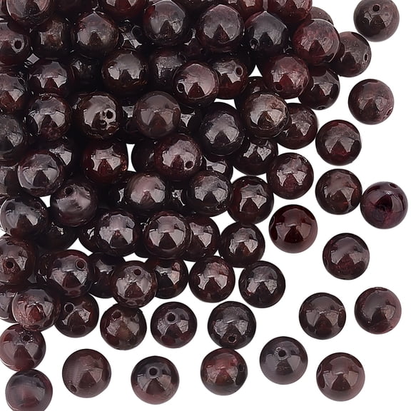 2 Strands Natural Garnet Beads Strands Round 6mm Hole: 1mm diy