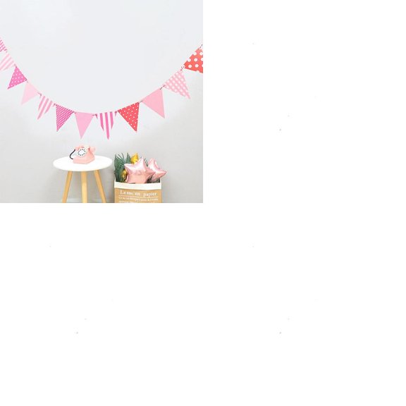 2 Strands Paper Streamer Triangle Flags Hanging Banner for Festival Party Decorations Stripe 3000mm making