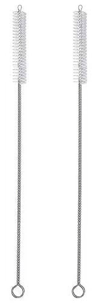 RAWNORI 2 Straw Cleaning Brush BPA Free Heavy Bristle Cleaner Washing Ss Drink Straws Spout Glass Mini Micro Pipe