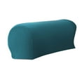 2 Stretch Chair Covers Chair Sofa Couch Recliner Rest Dark Green