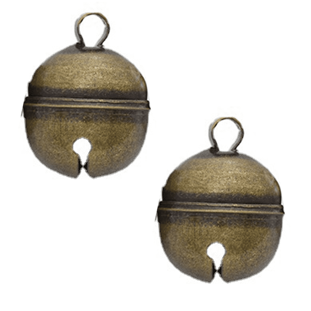 2 Strings in 4 Pieces Dog & Cat Bells, Pet Tracker Brass Bell with Key ...