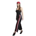 thumbnail image 1 of 2 Stripe Wide-Leg Palazzo Pants Black Red White Fits Sizes 0-10, 1 of 5