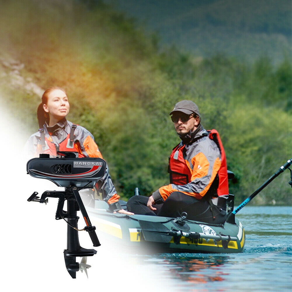 2 Stroke 3.5 HP Outboard Motor CDI Water Cooling Fishing Boat Engine Motor 10km/h