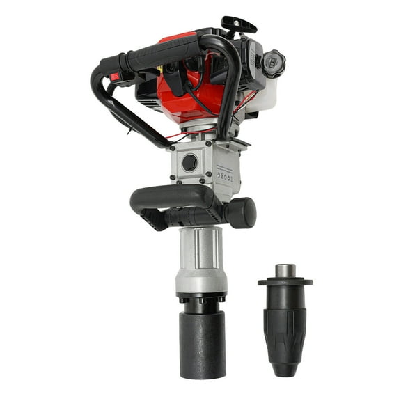 2 Stroke 32.7cc Gas Powered T Post Driver Fence Pile Driver Jack Hammer W/Chisel