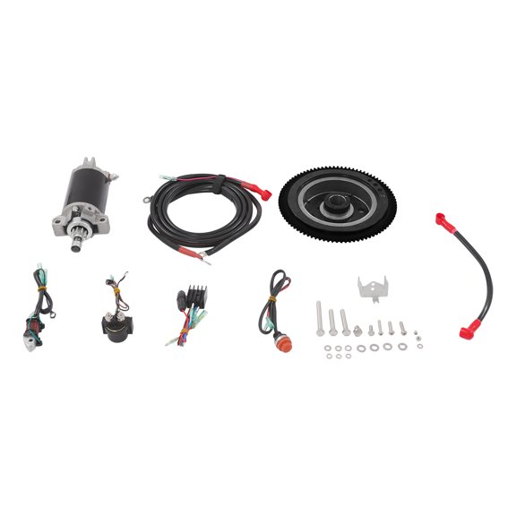 2-Stroke 40HP Electric Start Kit, Complete Electric Starter Conversion Set For 40PS Outboard Motor