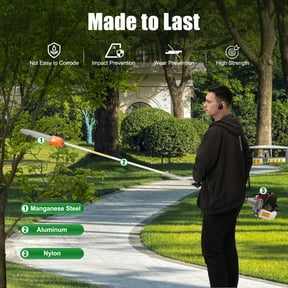 2 Stroke 43cc 12'' Tree Branch Pruner Long Pruning Chain Saw Trimmer for Home Gardens, Parks, Green Spaces