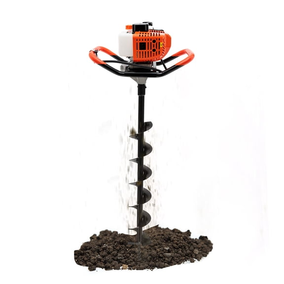 2-Stroke 52cc Petrol Earth Auger Post Hole Digger Borer 4/6/8"Bit Eextension Bar