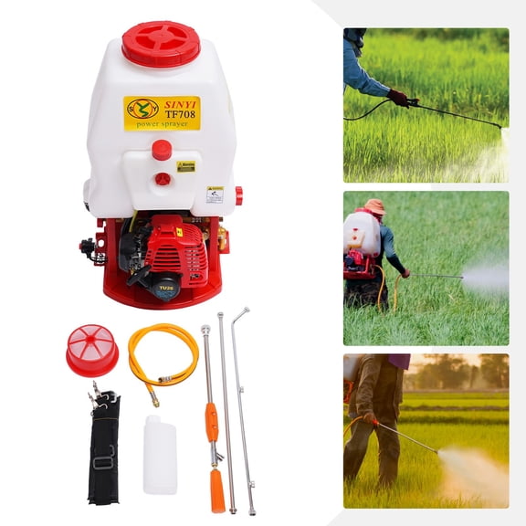 2-Stroke Backpack Weed Sprayer Mist 25.4cc Gas Powered Sprayer Tool 0.7kw