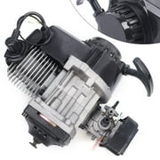 2 Stroke Engine Motor 49CC Racing Complete Engine Motor Pull Start Motorized Bike Engine Kit for Pocket Bike Mini Dirt Bike ATV Scooter