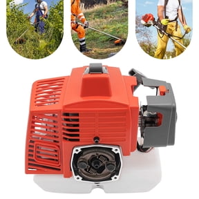 2 Stroke Gas Engine, 63.3CC Single-Cylinder Gasoline Engine, 1.3L Fuel Capacity 2.2kW Pull Start Motor Engine for Weed Whackers, Agricultural Equipment, Construction