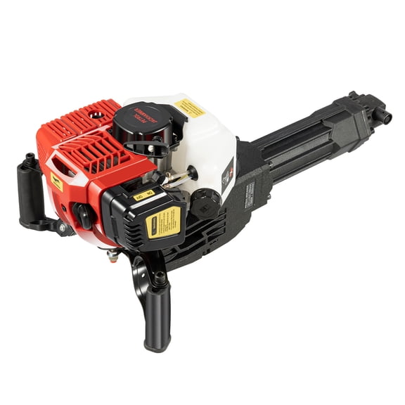 2-Stroke Gas Powered Demolition Jack Hammer,1900W 52CC,w/Point&Flat Chisels,70dB Low Noise,for Concrete Demolition&Rock Breaking,43.3lbs Net Weight