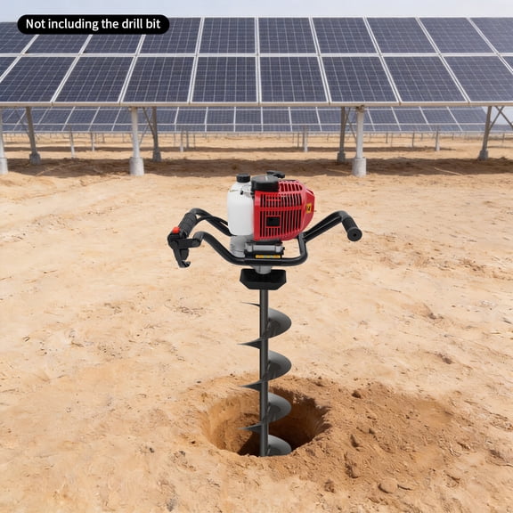 2-Stroke Gas Powered Hole Digger, 2.0HP Hole Digger Engine, 52CC Digging Drilling Engine, Gas Auger Machine