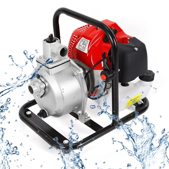 2-Stroke Gasoline Water Pump Gas-Powered Semi-Trash Irrigation Transfer Pump for irrigation, landscaping, urban maintenance