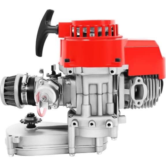 2 Stroke HP Racing Engine Motor, 49CC 50CC Pull Start Engine Motor Pocket Bike Engine Kits for Dirt Bike Pocket Bike ATV Scooters Torque 2.7N.M 1.2L Fuel Tank Volume(exclude Tank)