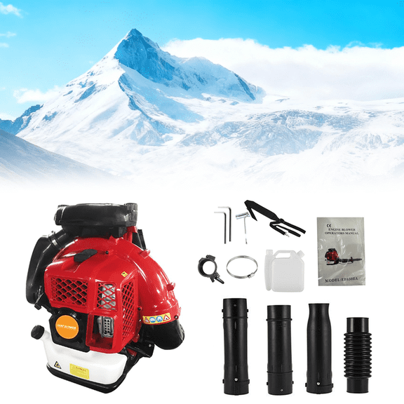 2 Stroke High Power Gas Backpack Leaf Blower 4.8HP - 80CC Engine, 900CFM , Adjustable Speed, Ergonomic Design for Effortless Leaves, Snow, and Debris Cleanup