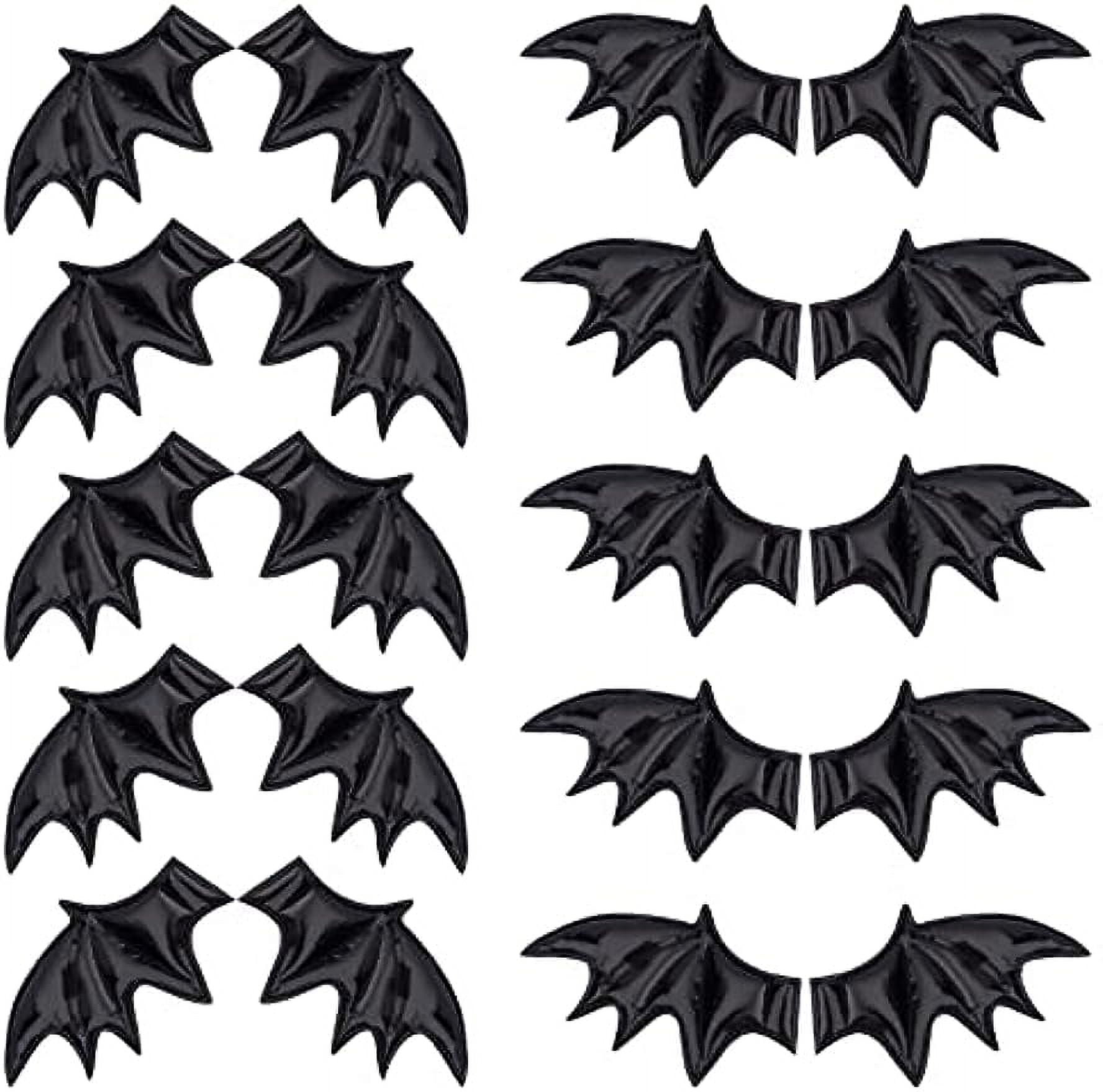 2 Style 40PCS Leather Halloween Bat Wings DIY Crafts Bat Wing Spooky