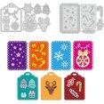 thumbnail image 1 of 2 Style Christmas Label Frame Carbon Steel Cutting Dies Xmas Tag Label Card Template Tool for Making Photo Decorative Paper Scrapbooking 0.08cm Thick, 1 of 9
