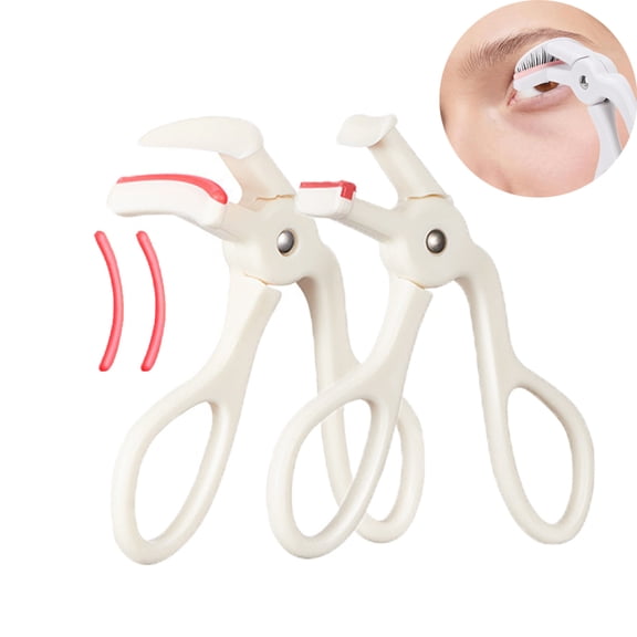 2 Style Eyelash Curler - Lash Curler with 2 Extra Silicone Replacement Pads, Achieve Perfect Curls in 5 Seconds - Quick Natural Curling for Long Lasting