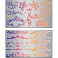 thumbnail image 1 of 2 Styles 6 Metal Flowers and Vines Stencil Templates Reusable Floral Vine Drawing Journal Cactus Finds Small, 1 of 9