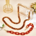 thumbnail image 1 of 2 Styles Acrylic Bag Chain Strap Resin Handbag Chain Shoulder Bag Chain Strap Cross Body Bag Chain Purse Handbag Chain Replacement with Metal Clasps Purse Handbags DIY Crafts Making, 1 of 5