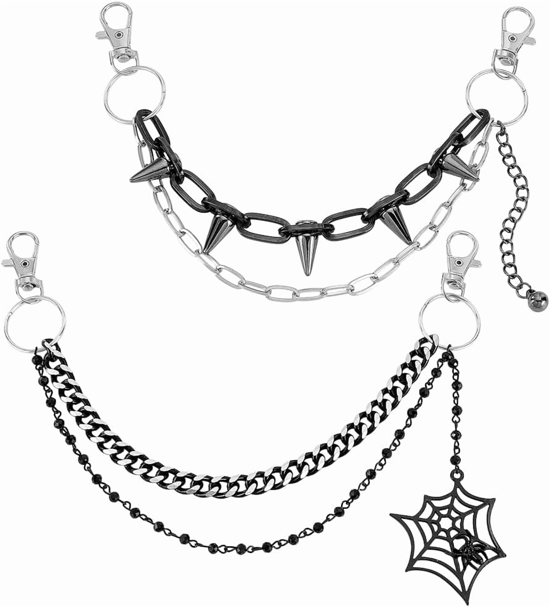 2 Styles Gothic Pants Chain 11~12.4 inch Chain Chunky Jean Chain