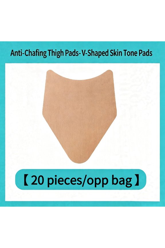 2 Styles Invisible Anti-Chafing Thigh Patches, Skin Tone Anti-Friction Inner Thigh & Heel Strips, 20 Count 