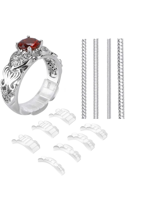 2 Styles Invisible Ring Size Adjuster for Loose Rings ? Ring Guard, Ring Sizer, 11 Sizes Fit for Man and Woman Ring