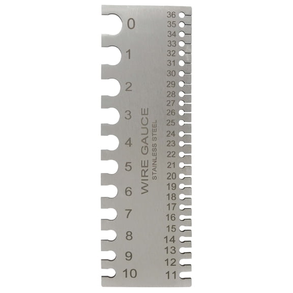 2 Styles Wire/Metal Sheet Thickness Gauge Stainless Steel Welding Gage Plated Size Inspection Tool Wire Metal Sizes