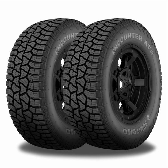 2 Sumitomo Encounter AT2 285/70R17 126/123S All Terrain 3PMSF 10 PLY 65K Mileage AT284 / 285/70/17 / 2857017