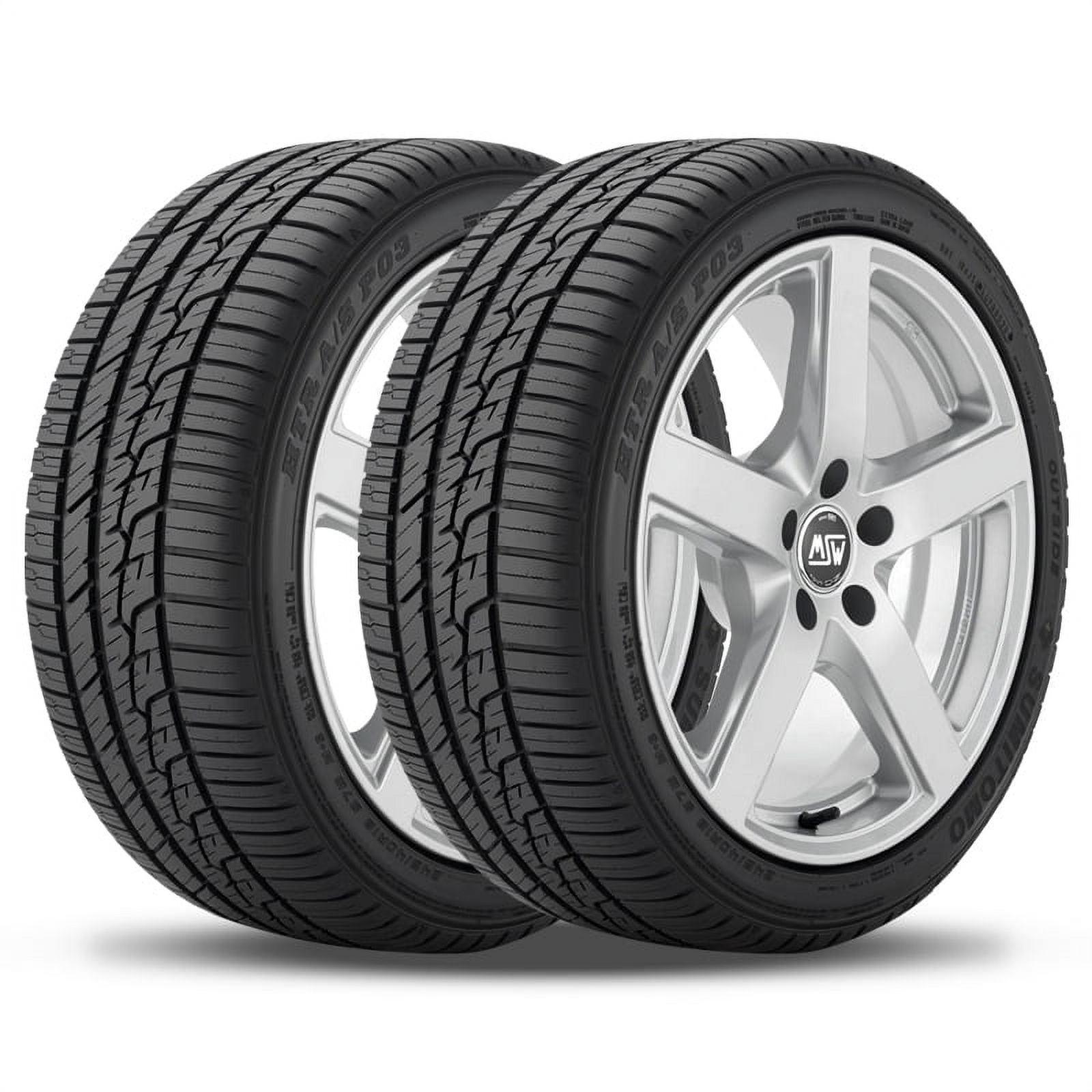 2 Sumitomo HTR A/S P03 235/45R17 94W Performance All Season Tires 45000 ...